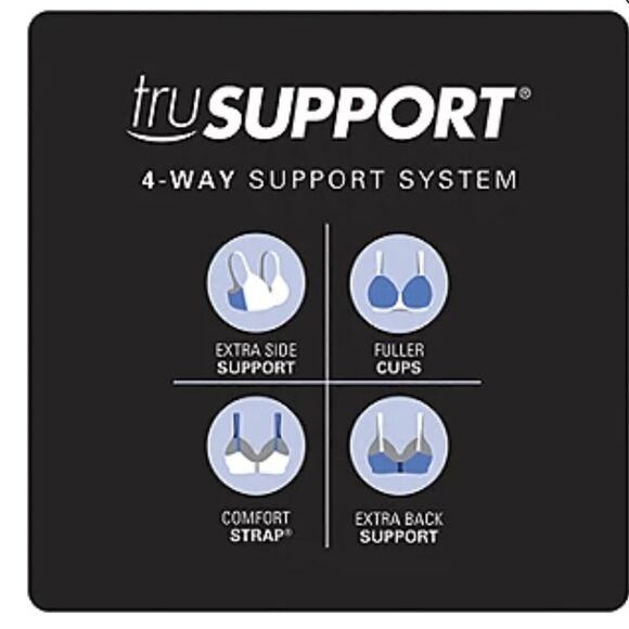 NEW Playtex 18 Hour Active Breathable Comfort Wireless Full Coverage Bra SZ 38B - Picture 6 of 6